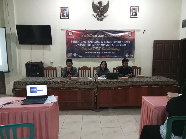 Sosialisasi dan Koordinasi Pemegang Aplikasi SIREKAP Pemilu Tahun 2024 Untuk KPPS Desa Sumberbening